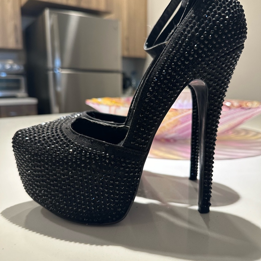 Steve Madden Platform Rhinestone stilettos